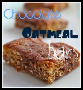 Oatmeal Chocolate Cookie Bars from OrWhateverYouDo.com