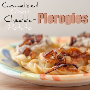 Caramelized Onion Cheddar Potato Pierogies from OrWhateverYouDo.com