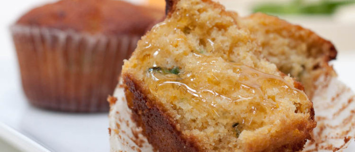 Jalapeno Cheddar Cornbread Muffins from OrWhateverYouDo.com