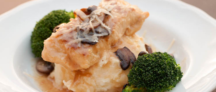 Creamy Asiago Chicken Marsala