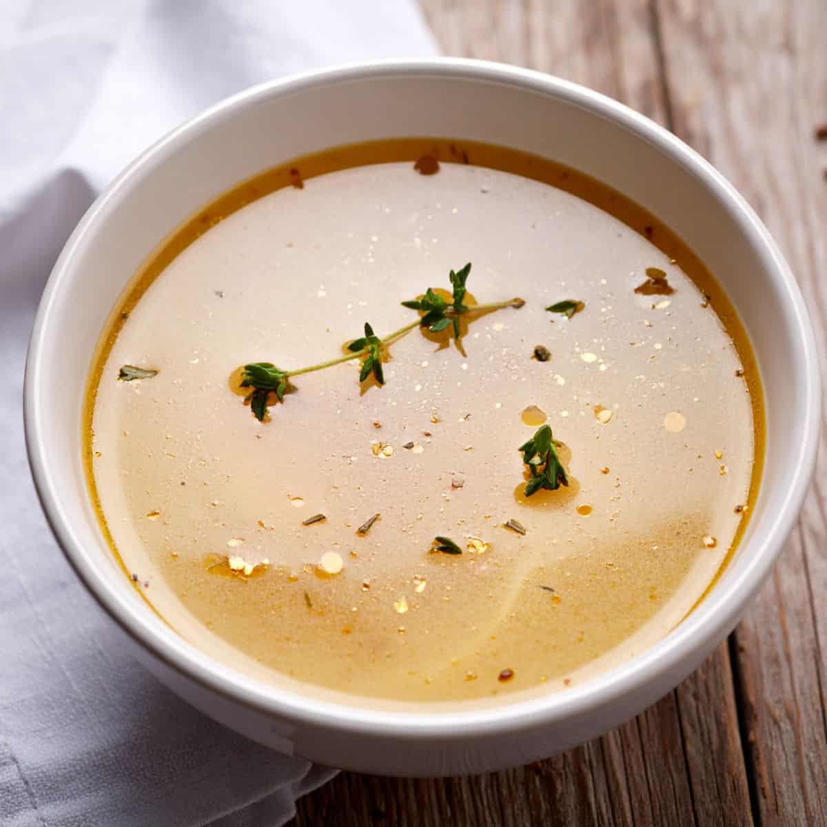 Rich, flavorful Traeger roasted chicken stock perfect for soups and stews.