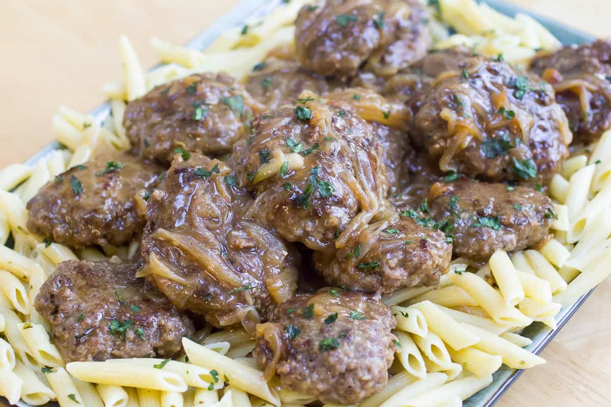 Hamburger Steaks with Onion Gravy