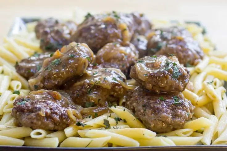 Hamburger Steaks with Onion Gravy