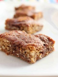 Oatmeal Chocolate Cookie Bars from OrWhateverYouDo.com