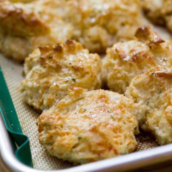 Cheesy Garlic Drop Biscuits