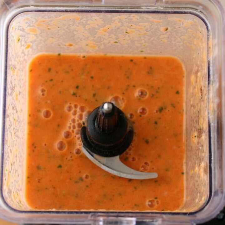 Oven roasted creamy tomato soup