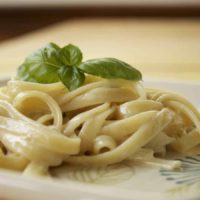 Roasted Garlic Basil Cream Sauce
