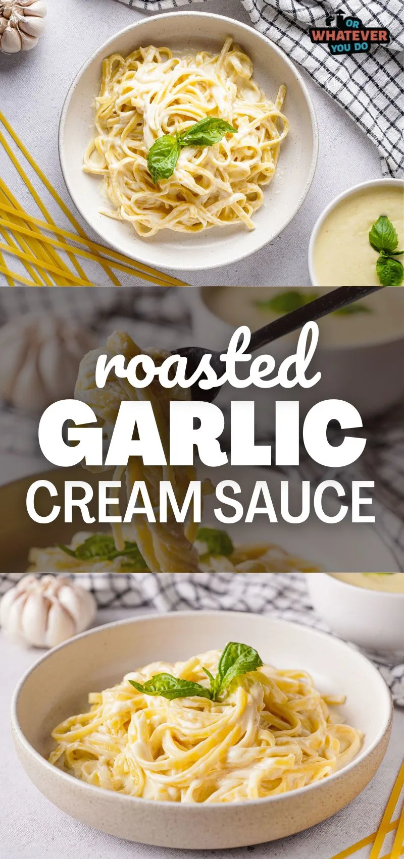 Roasted Garlic Cream Sauce