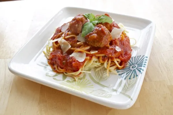 Spaghetti and Meatballs from OrWhateverYouDo.com