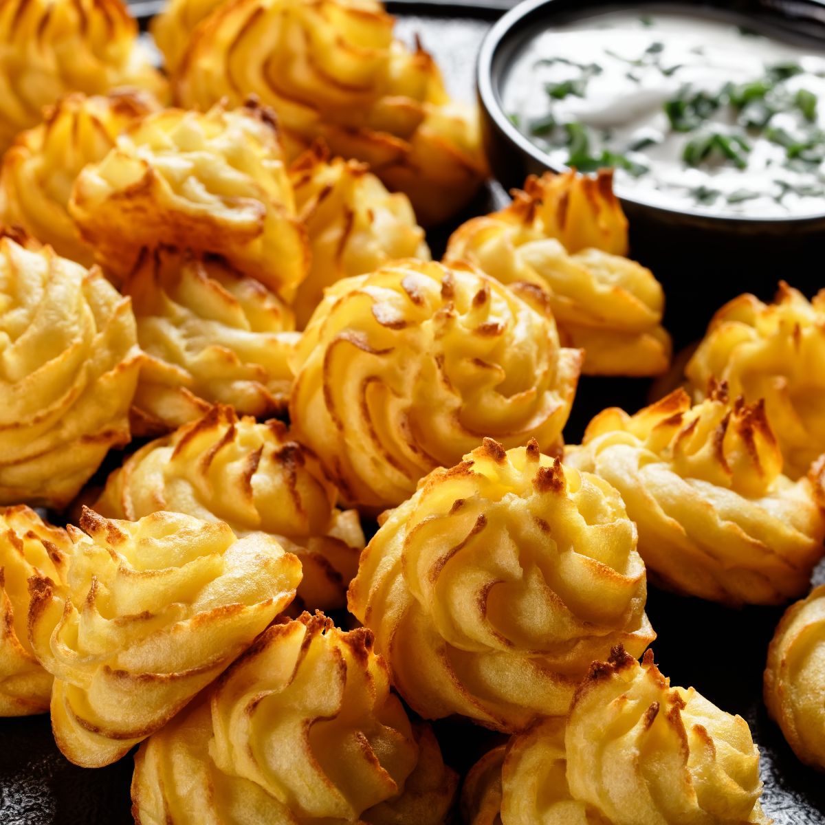 Cheddar Duchess Potatoes