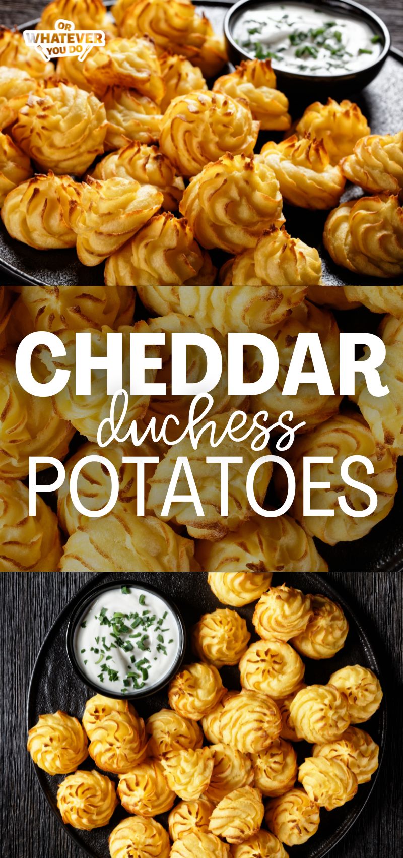 Cheddar Duchess Potatoes