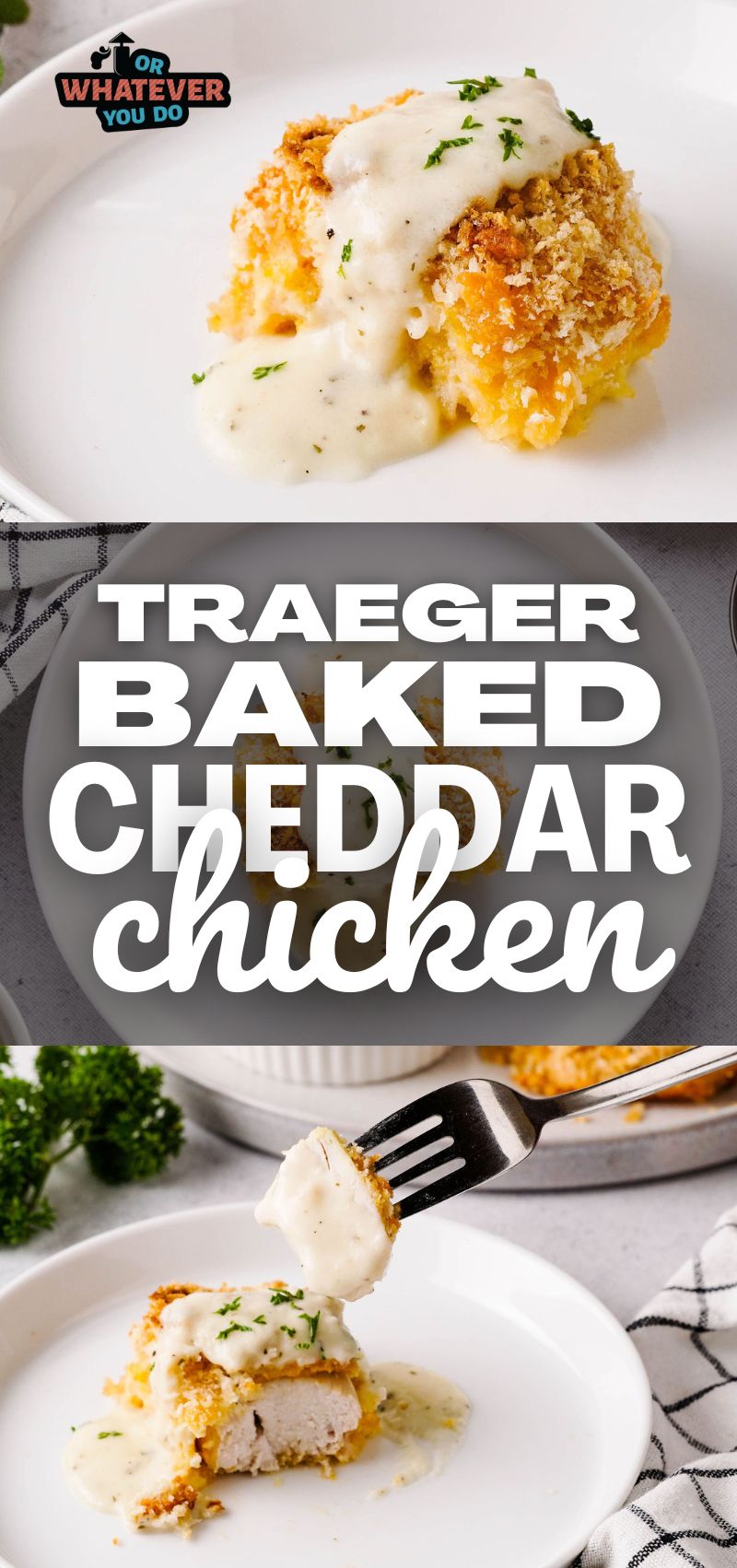 Traeger Baked Cheddar Chicken