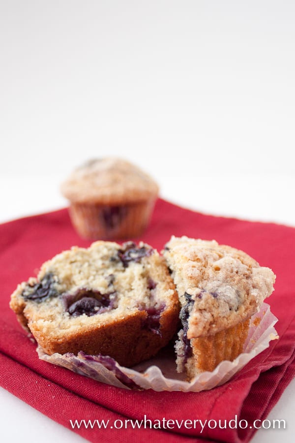 Best Blueberry Buttermilk Muffins from OrWhateverYouDo.com