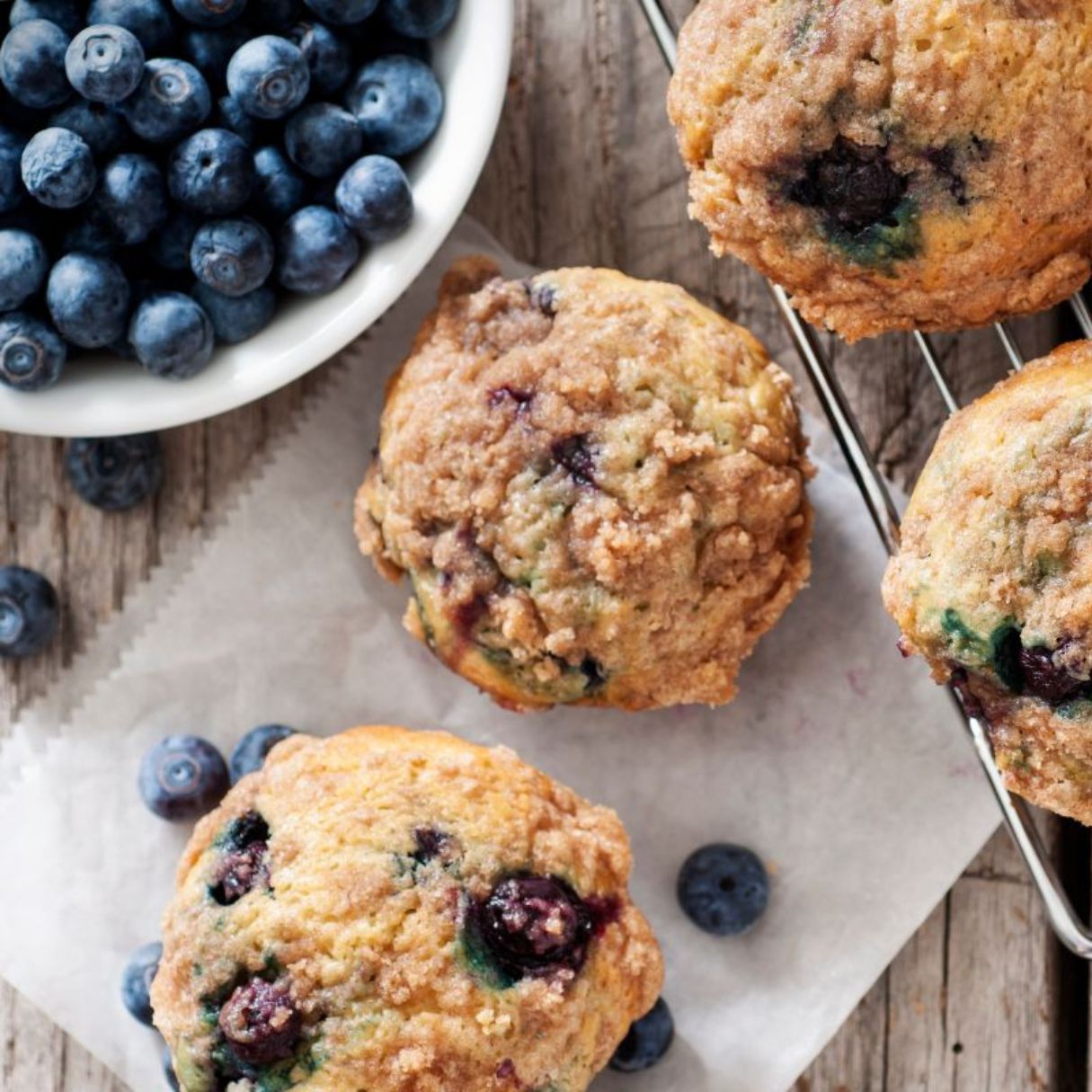Buttermilk Blueberry Muffins