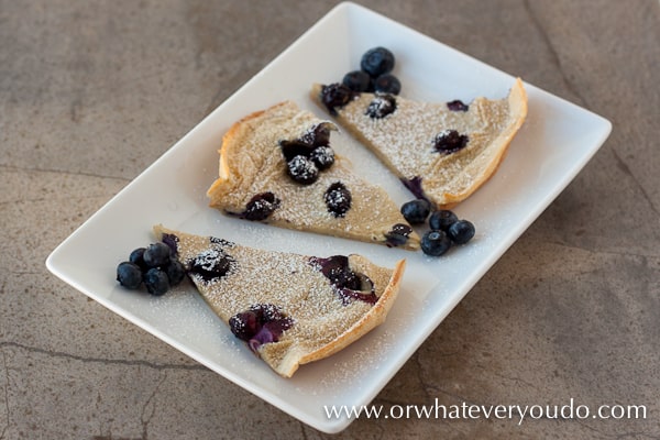 Blueberry Dutch Baby from OrWhateverYouDo.com