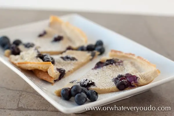 Blueberry Dutch Baby from OrWhateverYouDo.com