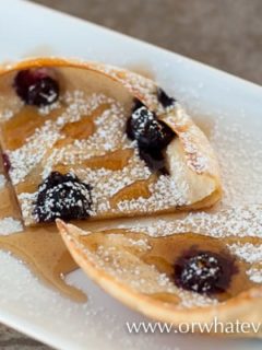 Blueberry Dutch Baby from OrWhateverYouDo.com