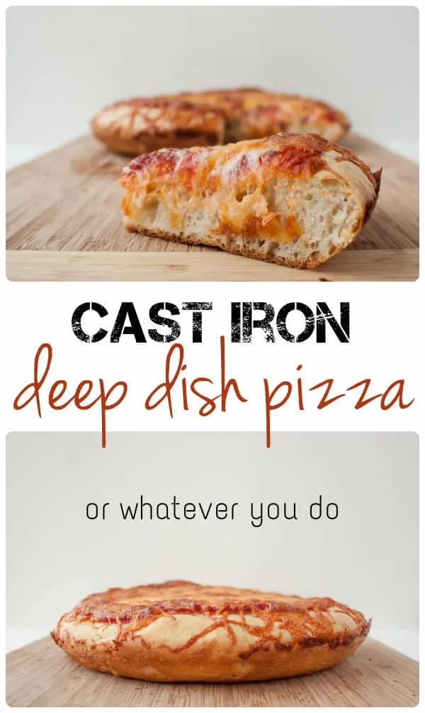 Cast Iron Skillet Pizza {Deep Dish} - The Seasoned Mom