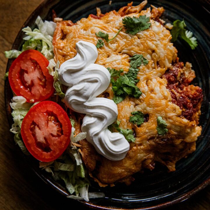 Cheesy Chicken Enchiladas with Homemade Sauce