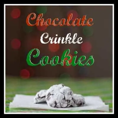 Chocolate Crinkle Cookies