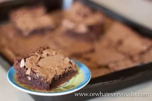 Big Batch #Brownies from OrWhateverYouDo.com