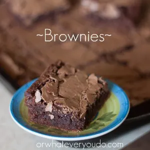 Big Batch #Brownies from OrWhateverYouDo.com