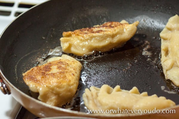 Caramelized Onion Cheddar Potato Pierogies from OrWhateverYouDo.com