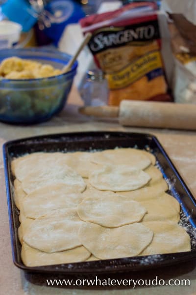 Caramelized Onion Cheddar Potato Pierogies from OrWhateverYouDo.com