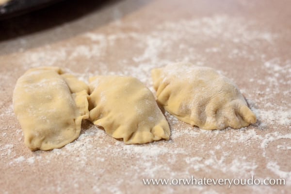 Caramelized Onion Cheddar Potato Pierogies from OrWhateverYouDo.com