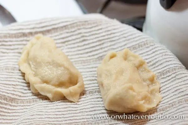 Caramelized Onion Cheddar Potato Pierogies from OrWhateverYouDo.com