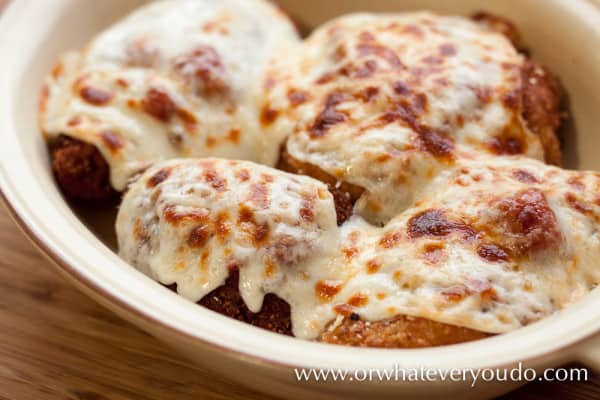 Chicken Parmigiana from OrWhateverYouDo.com