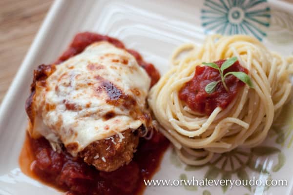 Chicken Parmigiana from OrWhateverYouDo.com