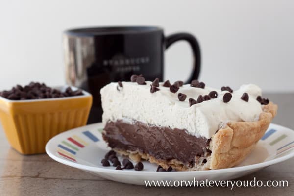 #Chocolate #Cream #Pie from OrWhateverYouDo.com