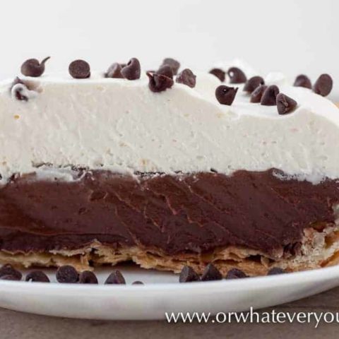 Chocolate Cream Pie from OrWhateverYouDO.com