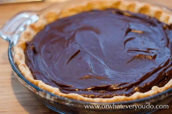 #Chocolate #Cream #Pie from OrWhateverYouDo.com