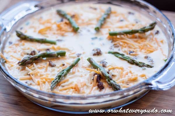 Sausage and Asparagus Frittata