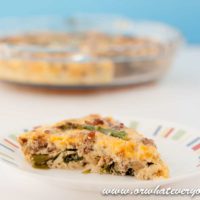 Sausage and Asparagus Frittata