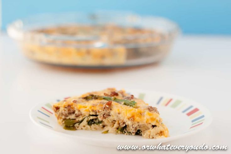 Sausage and Asparagus Frittata