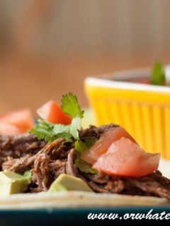 Tequila Lime Shredded Beef Tacos