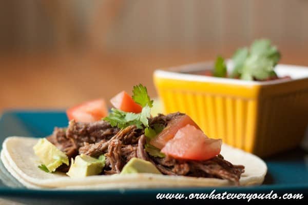 Tequila Lime Shredded Beef Tacos