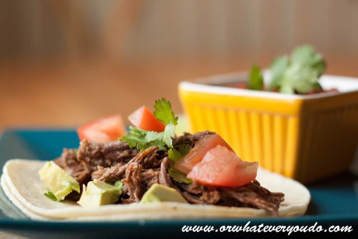 Tequila Lime Shredded Beef Tacos - Or Whatever You Do