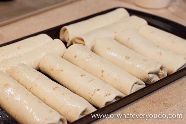 Baked Chicken Taquitos from OrWhateverYouDo.com
