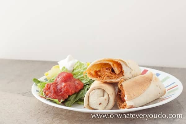 Baked Chicken Taquitos from OrWhateverYouDo.com