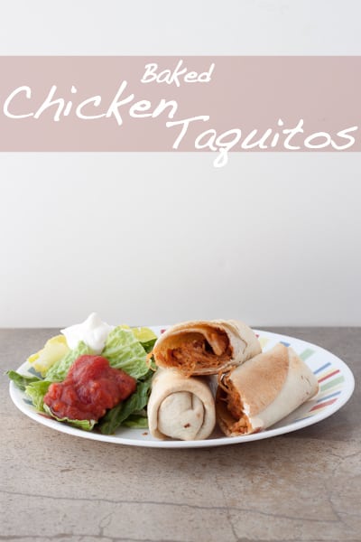 Baked Chicken Taquitos from OrWhateverYouDo.com