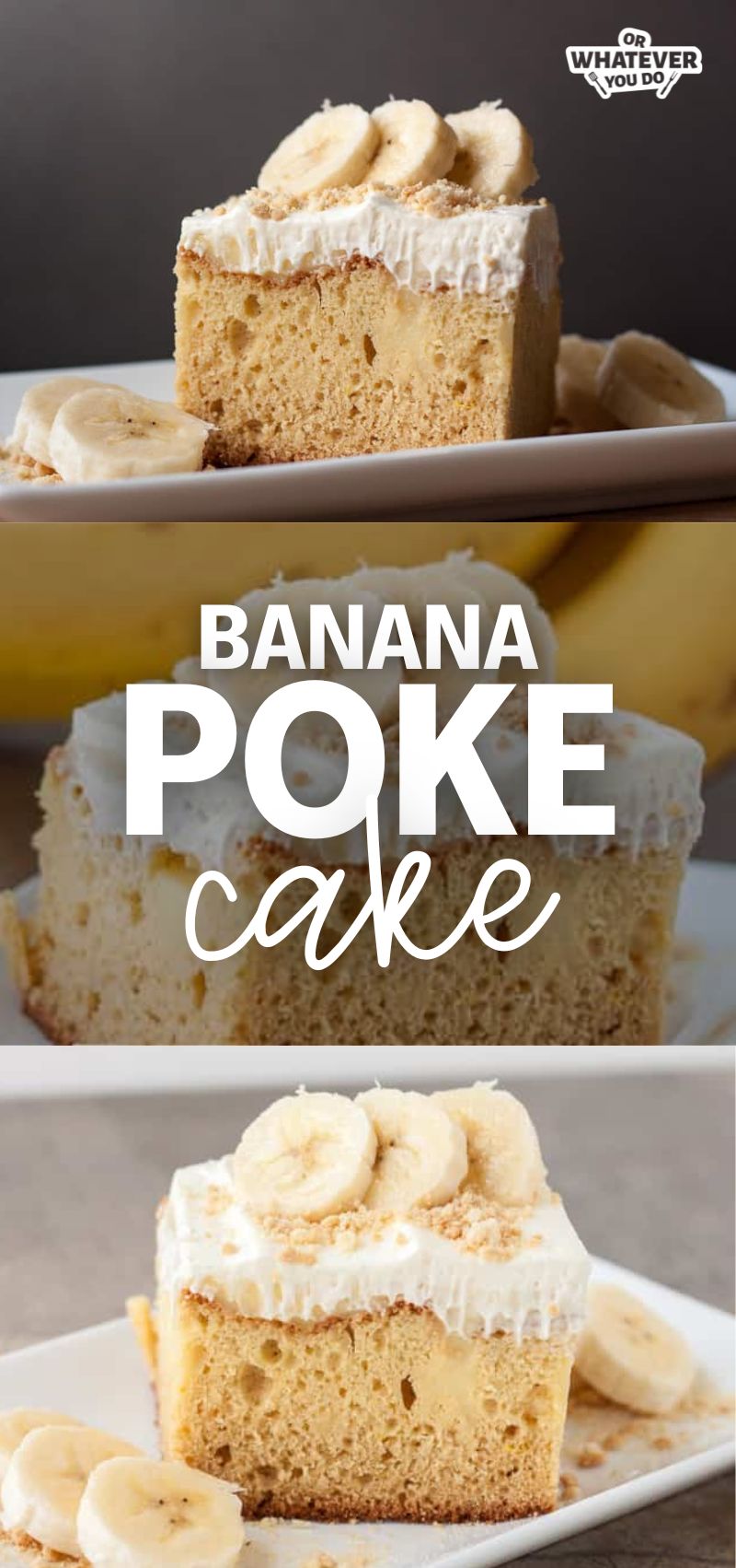 Banana Poke Cake