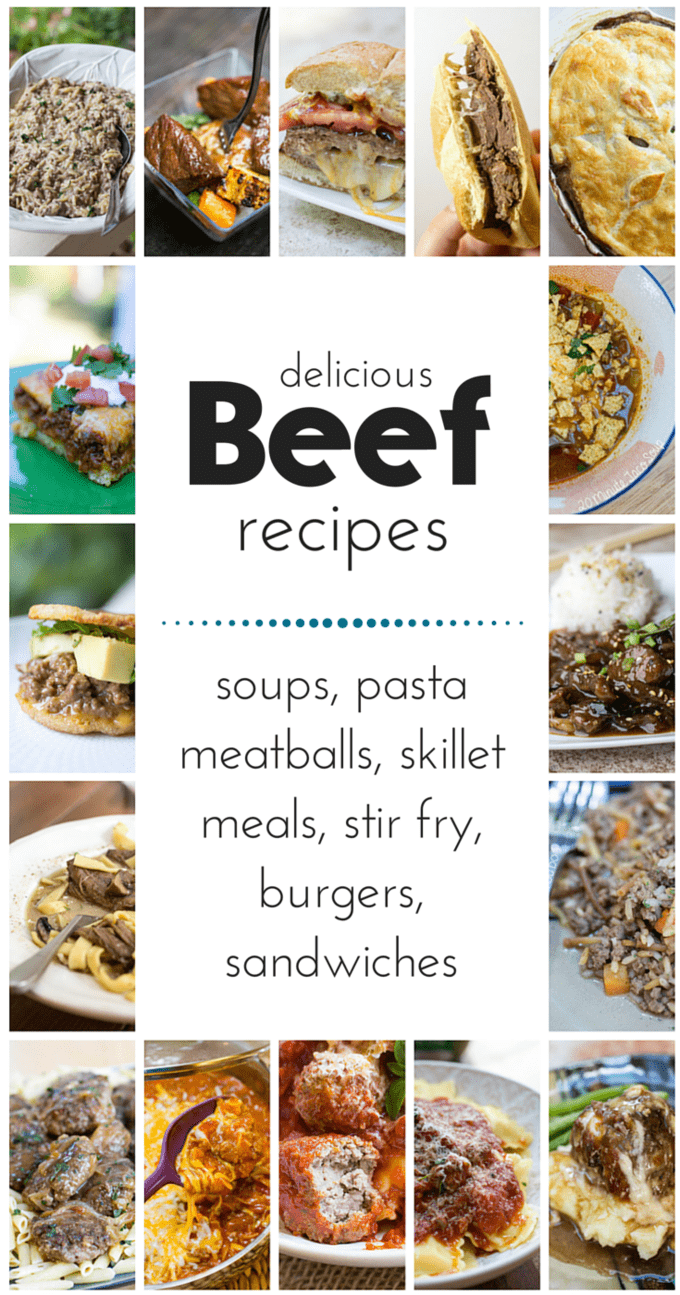 Where's the beef? Right here, in my collection of delicious beef recipes from my site. 