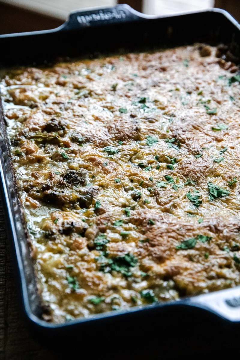 Traeger Smoked Creamy Chicken Wild Rice Casserole