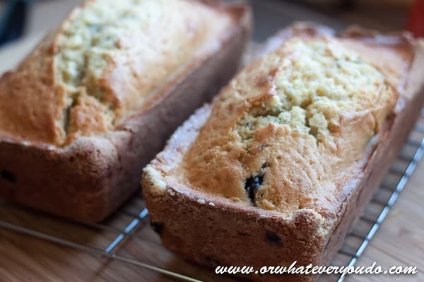 Meyer Lemon Blueberry Bread from OrWhateverYouDo.com