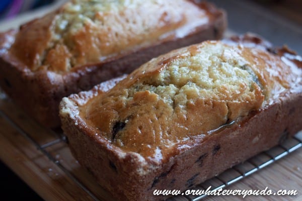 Meyer Lemon Blueberry Bread from OrWhateverYouDo.com