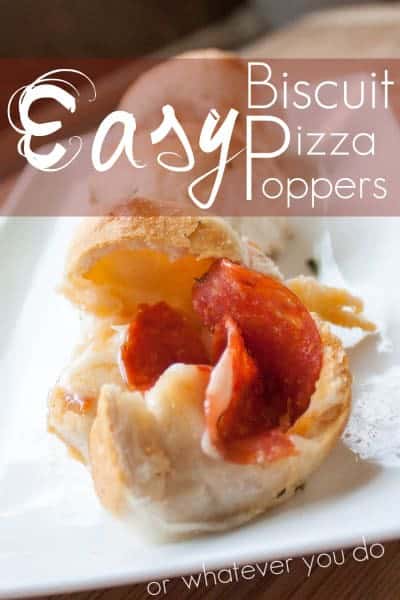 Biscuit Pizza Poppers from OrWhateverYouDo.com